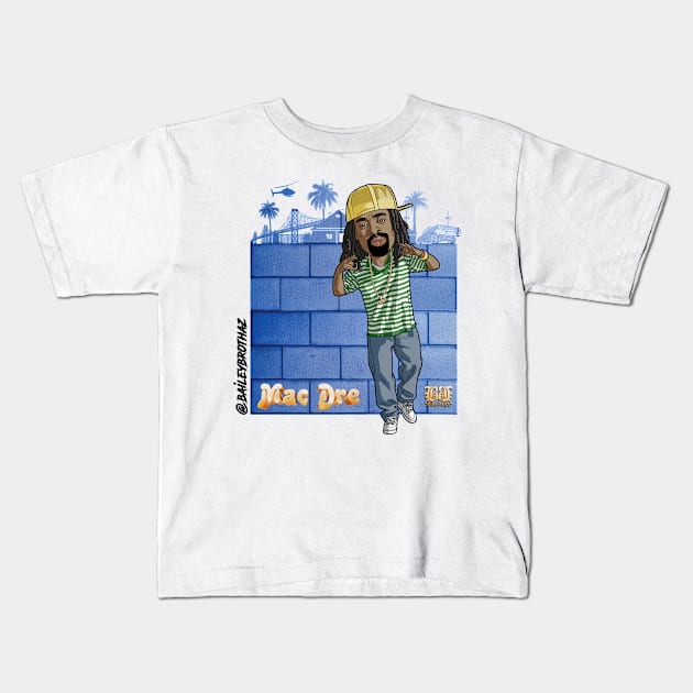 Mac dre Kids T-Shirt by BaileyBrothaz